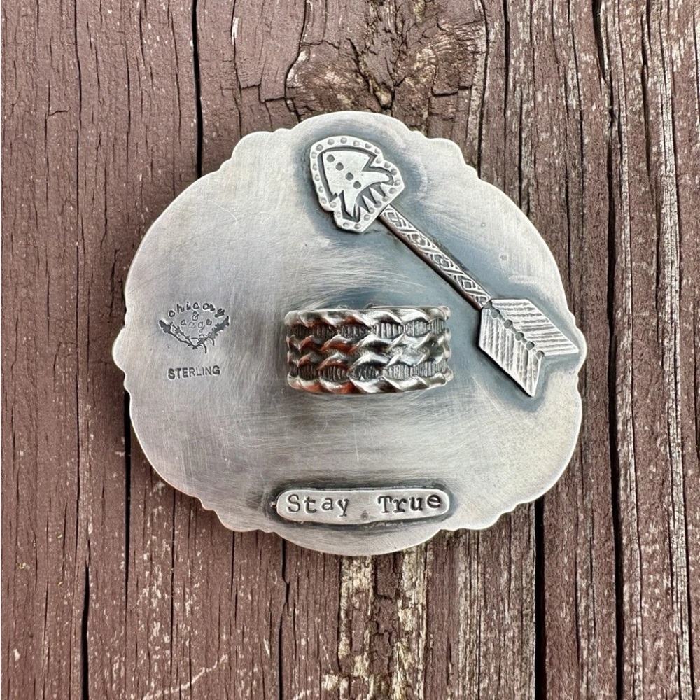 Timberline and Blue Moon Turquoise Ring - Picture 4 of 4